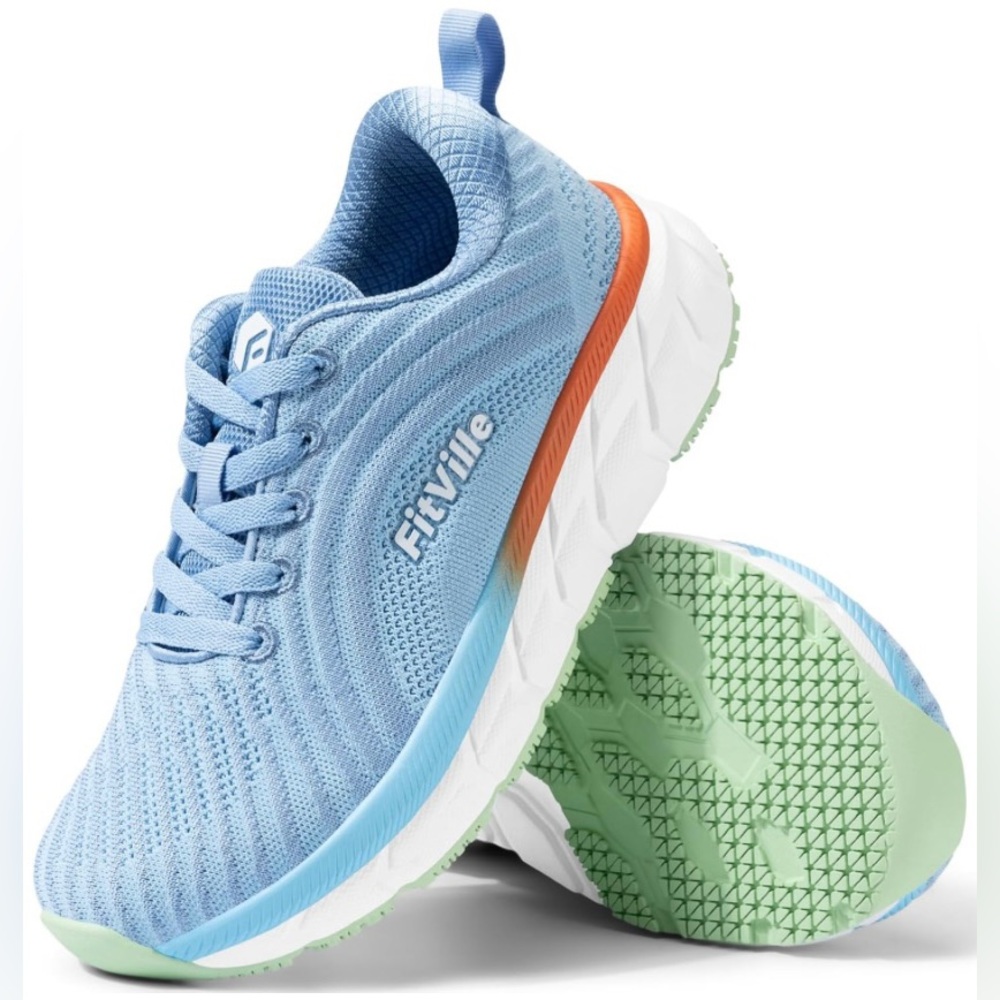 NEW Womens FitVille Extra Wide Running Shoes Size 8
Lightweight Air Cushion Bluw